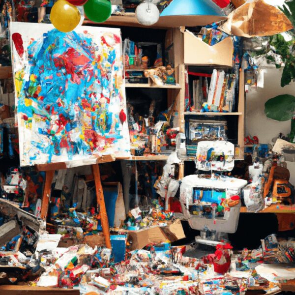 My messy art room